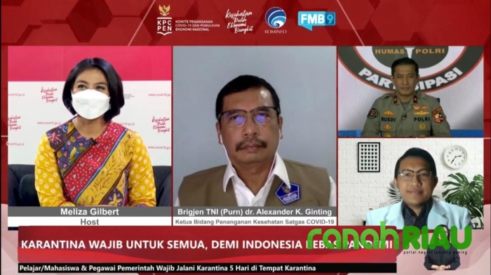 Pemerintah tegaskan pelaku Perjalanan wajib Karantina